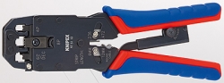 Lisovací kleště na konektory Western RJ10 ,RJ1212 a RJ45   Knipex 975112  