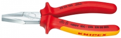 Ploché kleště krátké čelisti chromované VDE,160mm Knipex 2006160 