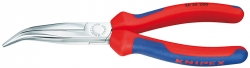 Půlkulaté kleště s břity chromované zahnuté 40° ,200mm Knipex 2625200 