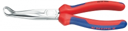 Kleště pro mechaniky na kruhové součástky, zahnuté 45° chromované, 200mm  Knipex 3891200 