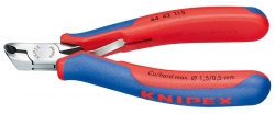 Čelní štípací kleště pro elektroniku šikmý břit 27°, 115mm Knipex 6442115 