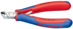 Čelní štípací kleště pro elektroniku šikmý břit 27° bez fazety, 115mm Knipex 6452115 