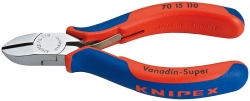 Boční štípací kleště 110mm s pružinou chromované  Knipex 7015110 
