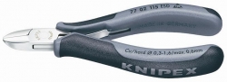 Boční štípací kleště pro elektroniku ESD s drátěnou svěrkou 115mm  Knipex 7712115ESD 