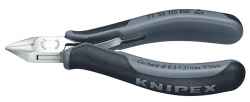 Boční štípací kleště pro elektroniku ESD špičaté čelisti 115mm  Knipex 7732115ESD 