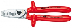 Kabelové nůžky na kabely do 20mm VDE izolované   Knipex 9517200 