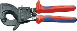 Kleště na kabely do 32mm jednoruční rohatkové    Knipex 9531250 