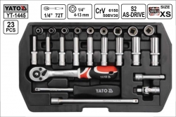 Gola sada  YATO  23 dílů  1/4&quot;  YT1445 