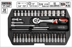 Gola sada  YATO  38 dílů 1/4&quot; YT1447 