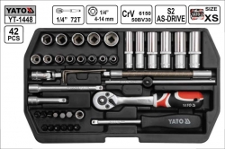 Gola sada  YATO  42 dílů 1/4&quot;  YT1448 