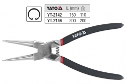 Kleště  YATO na pojistné kroužky délka 150mm vnitřní rovné  YT2142 