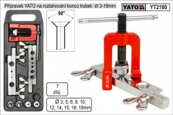 Sada na roztahování konců trubek průměr 3-19mm 7-dílná  YATO YT2180 