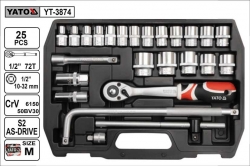 Gola sada  YATO  25 dílů 1/2&quot;  YT3874 