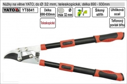 Nůžky na větve YATO 690-930mm půlkulatý břit teleskopické převodové  YT8841 