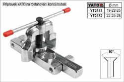 Přípravek na roztahování konců trubek průměr 19/22/25mm  YATO YT2181 