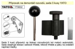 Přípravek na demontáž rozvodů, sada 3 kusy YATO YT0632 