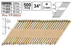 Hřebíky pro hřebíkovačku YT0923, YT0927 průměr 3mm délka 50mm 