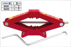 Zvedák nůžkový VOREL 1,5 tuny zdvih 390 mm 