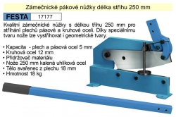 Zámečnické pákové nůžky 250 mm  