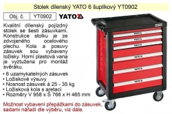 Stolek dílenský Yato 6 šuplíkový YT0902 