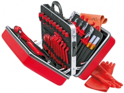 Kufr s nářadím pro elektrikáře 48-dílný  VDE 1000V izolované nářadí   Knipex 989914 