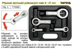 Přípravek na demontáž poškozených matic 9 - 27 mm YATO YTYT0585 