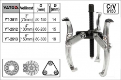 Stahovák 3-ramenný šíře ramen 150mm délka 75mm YATO YT2511 