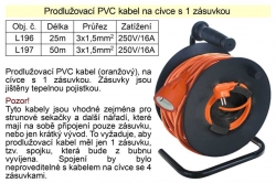 Prodlužovací kabel 25 m na cívce 1 zásuvka 