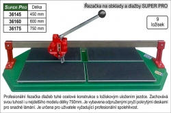 Řezačka na obklady a dlažby SUPER PRO 600mm 9 ložisek 