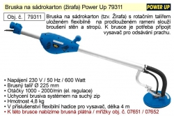 Bruska na sádrokarton (žirafa) Power Up 79311 