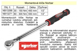 Momentový klíč ohybový 60 - 300 Nm 1/2" Norbar NB13271 