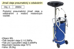 Jímač oleje se sací hadicí, objem 90 litrů 