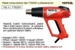 Pistole horkovzdušná Yato YT82291 