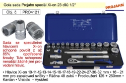 Gola sada Projahn Xi-on 23 dílů 1/2" na opotřebené šrouby 