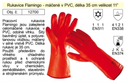 Pracovní rukavice celomáčené v PVC Flamingo vel. 11" 