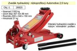 Zvedák hydraulický podjezdový nízkoprofilový 2,5 tuny ATOMOTIVE 