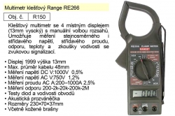 Multimetr digitální klešťový M266 