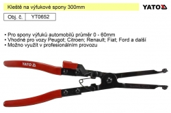 Kleště na výfukové spony 300mm Yato YT0652 