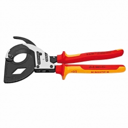 Kleště na kabely do 60mm VDE jednoruční rohatkové Knipex 9536320 