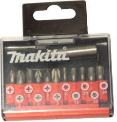 MAKITA - sada bitů 12ks:PH1,2,3,PZ1,2,3,T1 ,15,20,25,30 