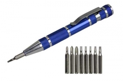 &quot;Mini šroubovák 9v1 s bity PH00,PH0,PH1,SL1/16&quo ;&quot;,SL3/32&quot;&quot;,SL5/64&quot;&quot;,TORX6,7,8&quot; 