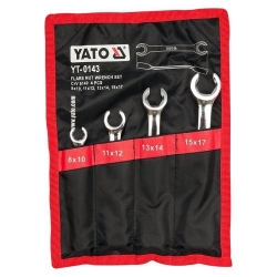 Sada klíčů prstencových 4ks 8-17 mm polootevřené YATO YT-0143 