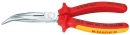 Půlkulaté kleště s břity chromované zahnuté 40° VDE,200mm Knipex 2626200 