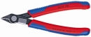 Boční štípací kleště Electronic Super-Knips velmi malá fazeta s drátěnou svěrkou,125mm  Knipex 7891125 