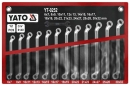 Klíče očkové sada 12 kusů 6-32mm CrV Yato YT0252 zesílené 