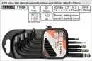 Sada imbus klíčů s kuličkou 10-dílná 1,27-10mm  YATO YT0560