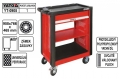 Stolek dílenský YATO  1 šuplíkový + regálek 766x465x958mm YATO YT0905 