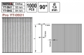 Hřebíky pro hřebíkovačku YT0921 průměr 1,6mm délka 64mm 