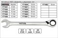 Ráčnový klíč Yato očkoplochý s přepínáním 13mm YATO YT1656