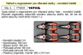 Sada nářadí s organizérem YT5534 kleště montážní 4Ks